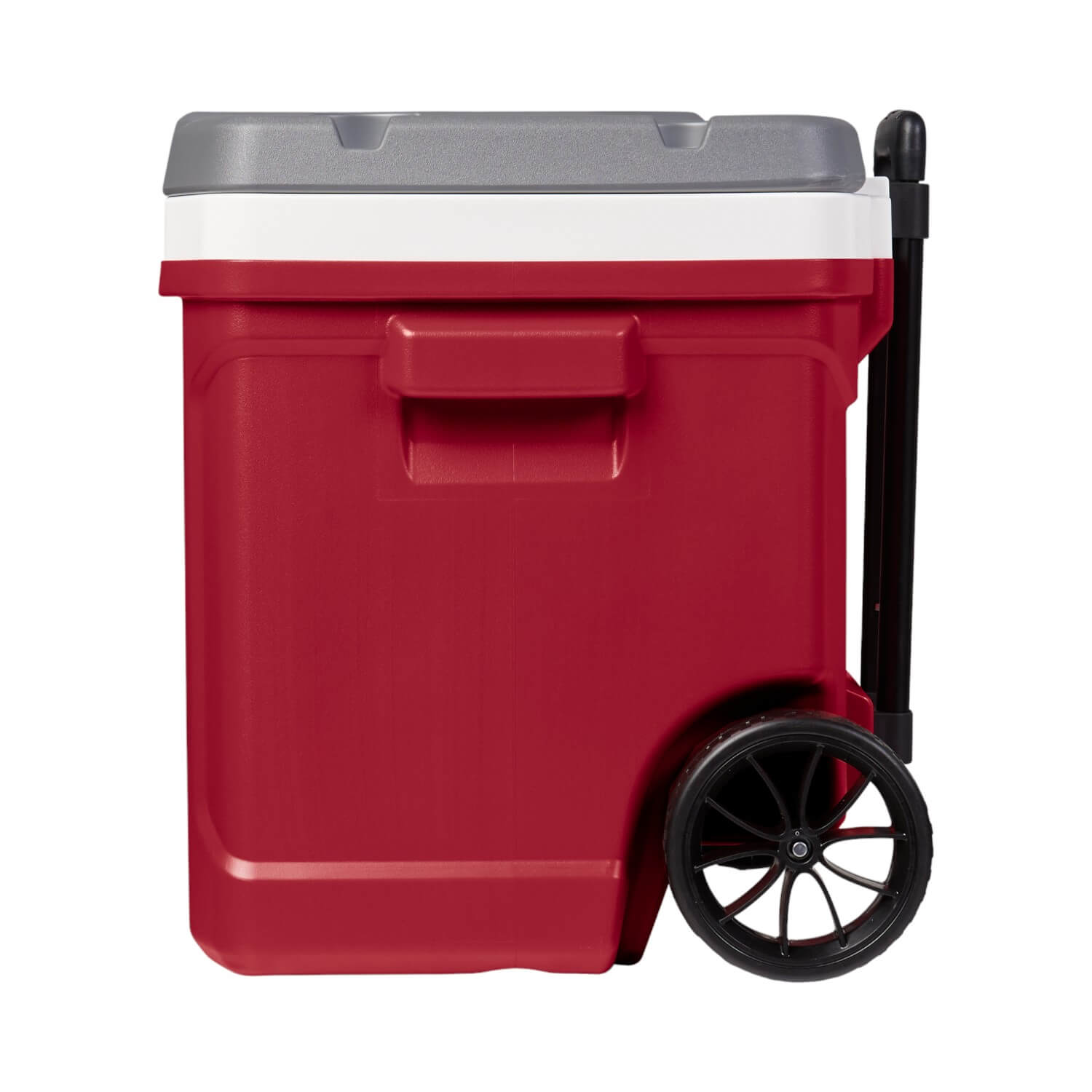 COOLER IGLOO NEVERA HIELERA LATITUDE RUEDAS ROJO 57 LITROS IG34666 PVC - 6