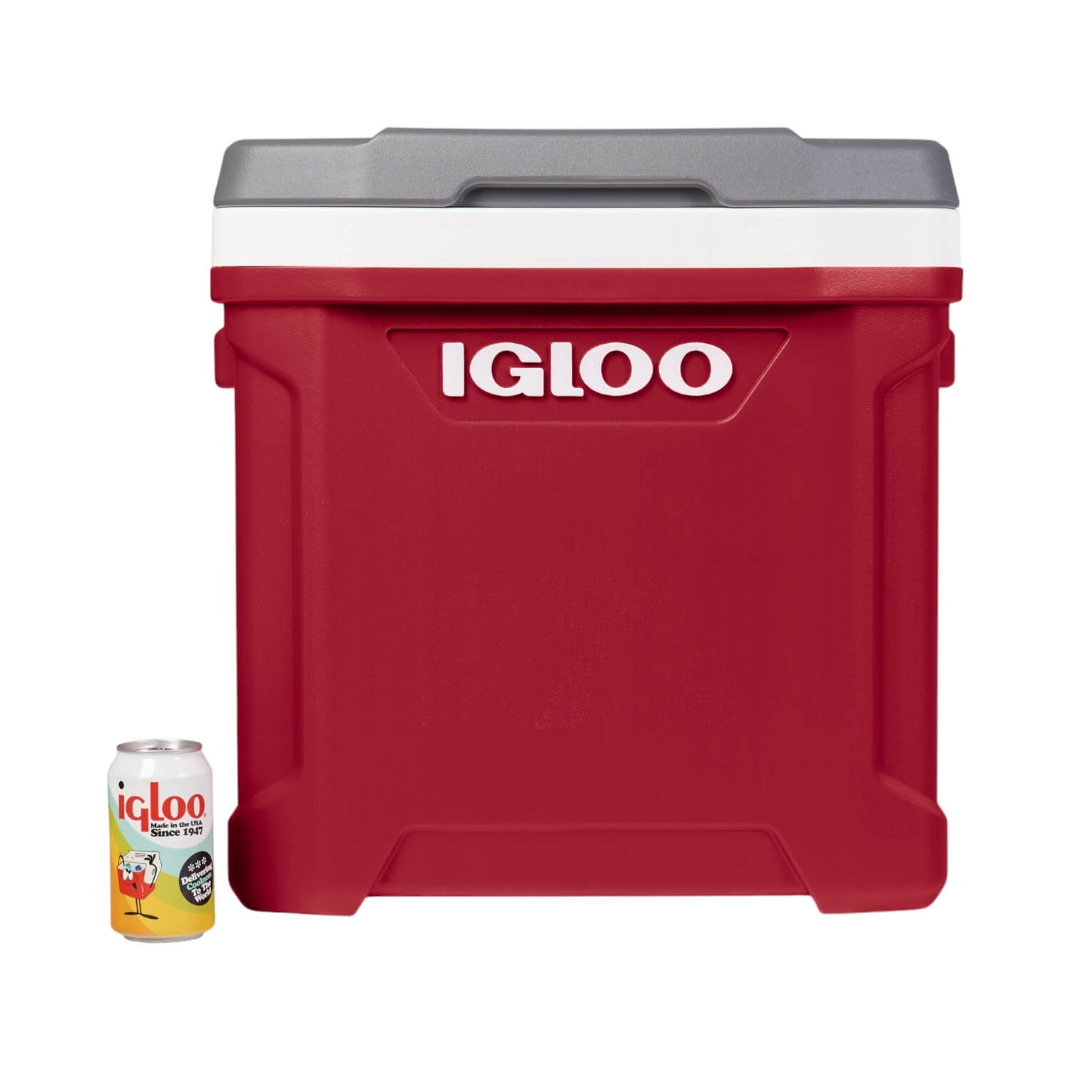 COOLER IGLOO NEVERA HIELERA LATITUDE RUEDAS ROJO 57 LITROS IG34666 PVC - 9