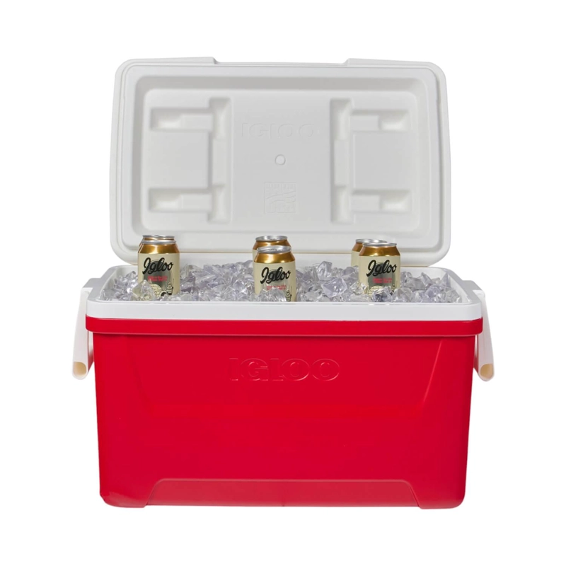 COOLER IGLOO NEVERA HIELERA LAGUNA ROJO 45 LITROS IG50063 PVC - 9