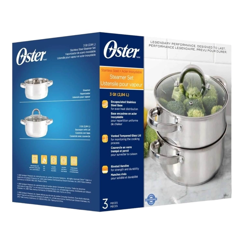 VAPORERA ACERO INOXIDABLE 2,8 L SANGERFIELD OSTER - 2