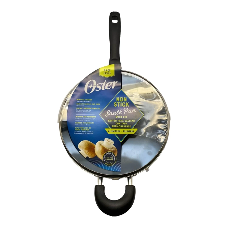 OSTER SARTE N WOK ANTIADHERENTE CON TAPA Y MANILLA 26 CM - 4