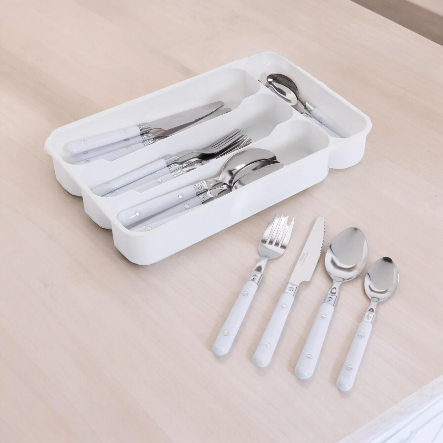 SET DE CUBIERTOS CASUAL LIVING 24 PIEZAS BLANCO GIBSON HOME - 2