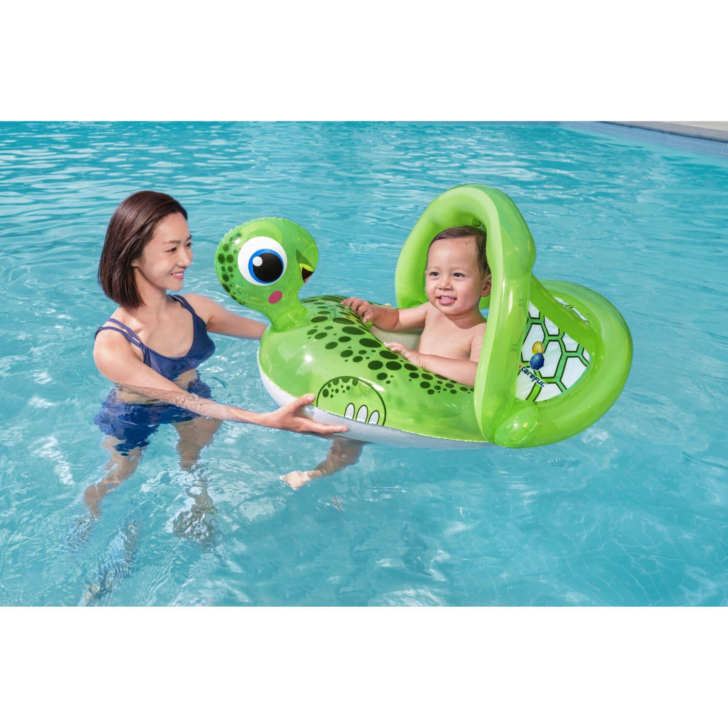 BOTE INFLABLE BESTWAY 34094 TORTUGA CON TECHO NIÑOS 1-2 AÑOS - 2