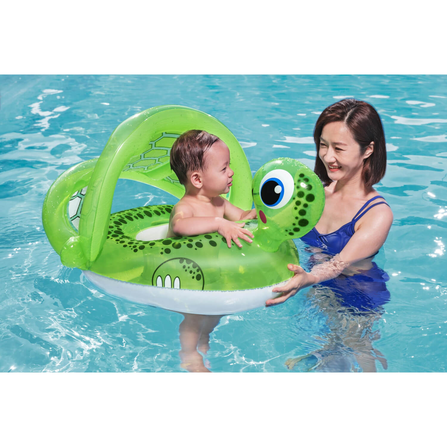 BOTE INFLABLE BESTWAY 34094 TORTUGA CON TECHO NIÑOS 1-2 AÑOS - 5