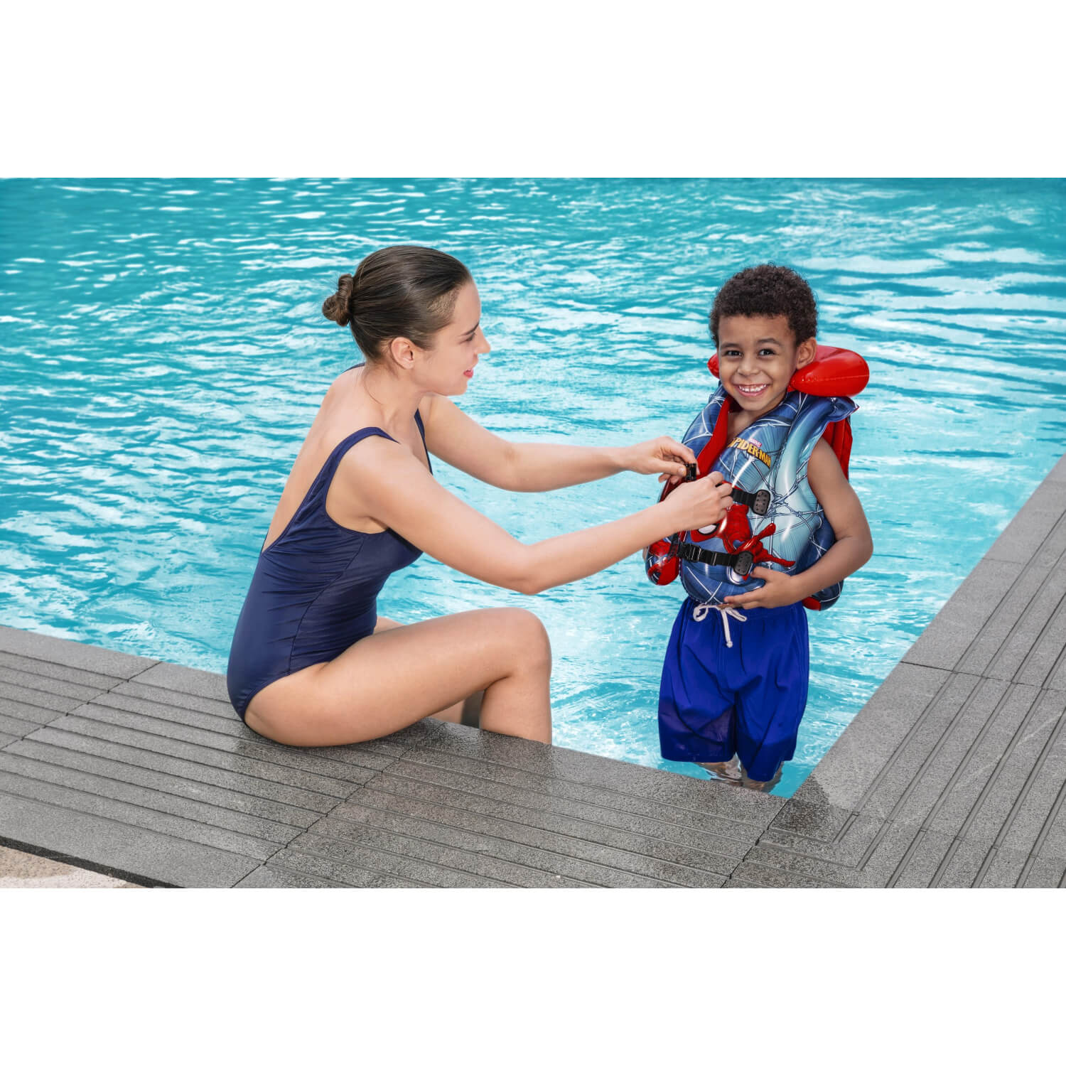 CHALECO BESTWAY 98014 SALVAVIDAS INFLABLE SPIDERMAN NIÑOS 3-6 AÑOS - 2