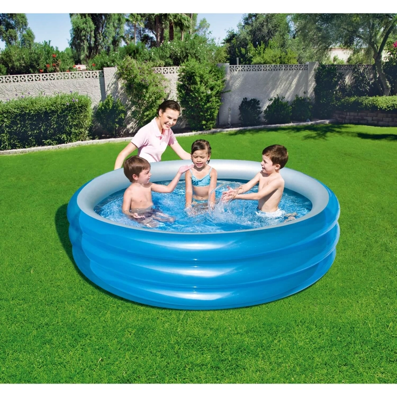 PISCINA INFLABLE BESTWAY 51043 REDONDA PARA NIÑOS 201X53 CM AZUL - 2