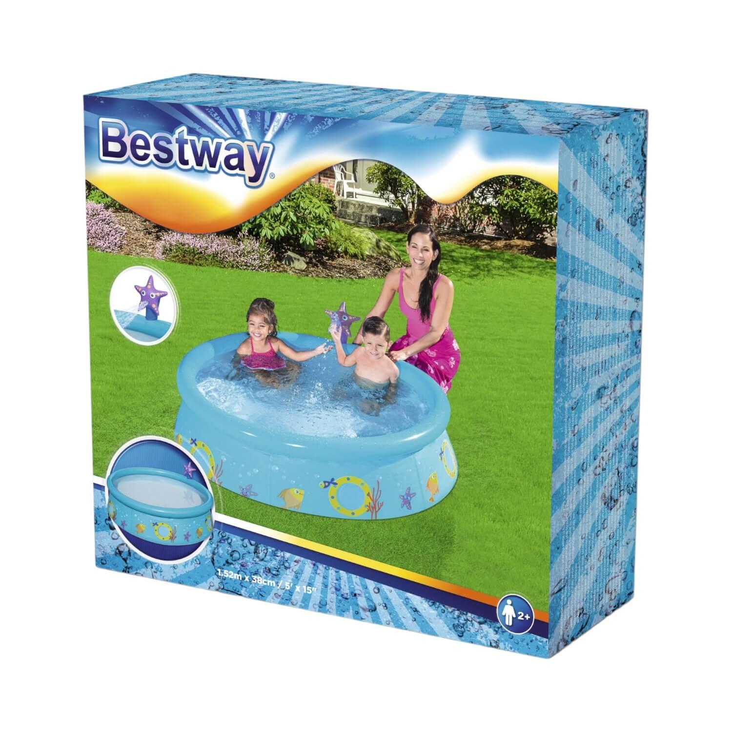 PISCINA BESTWAY 57326 REDONDA FÁCIL ARMADO 1.52MX38 CM - 9