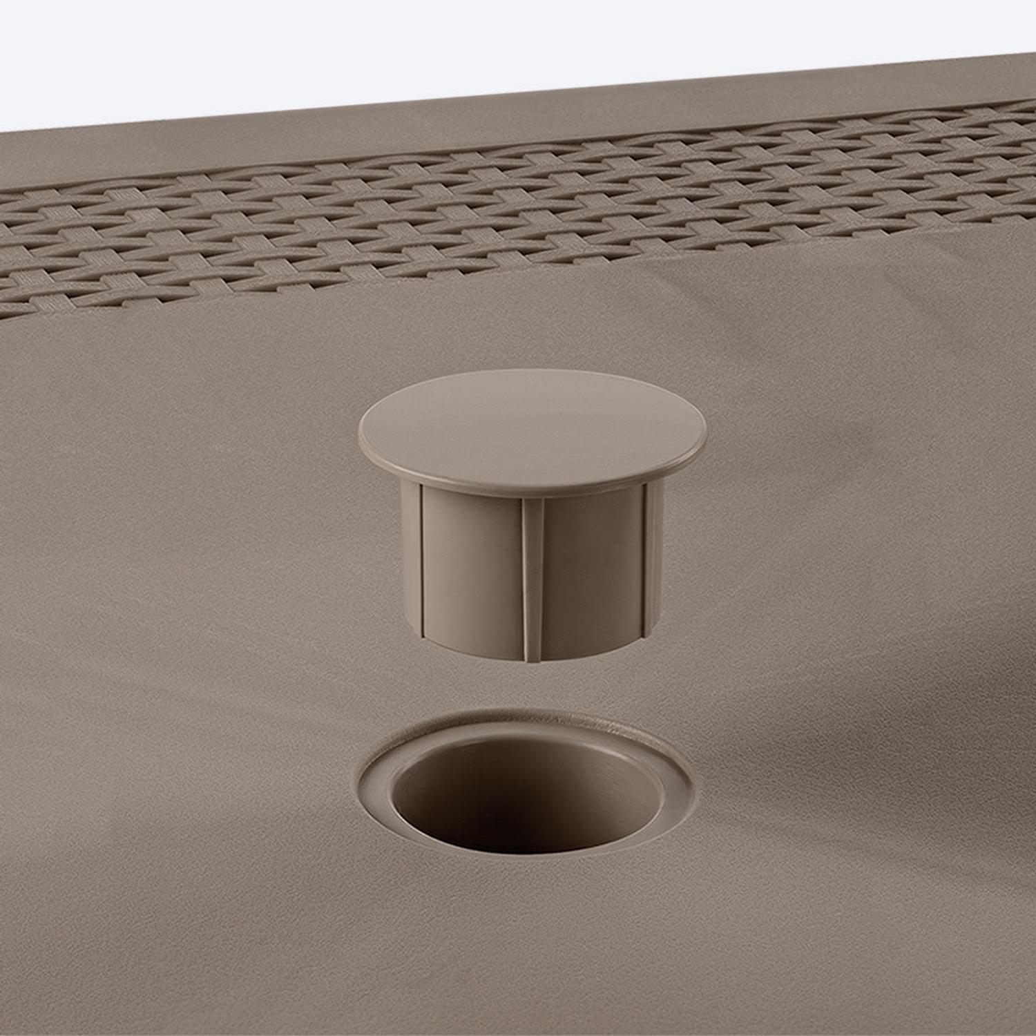 MESA RIMAX RX9408 TERRAZA PATAS ALUMINIO 85X85 CM SHIA - 5