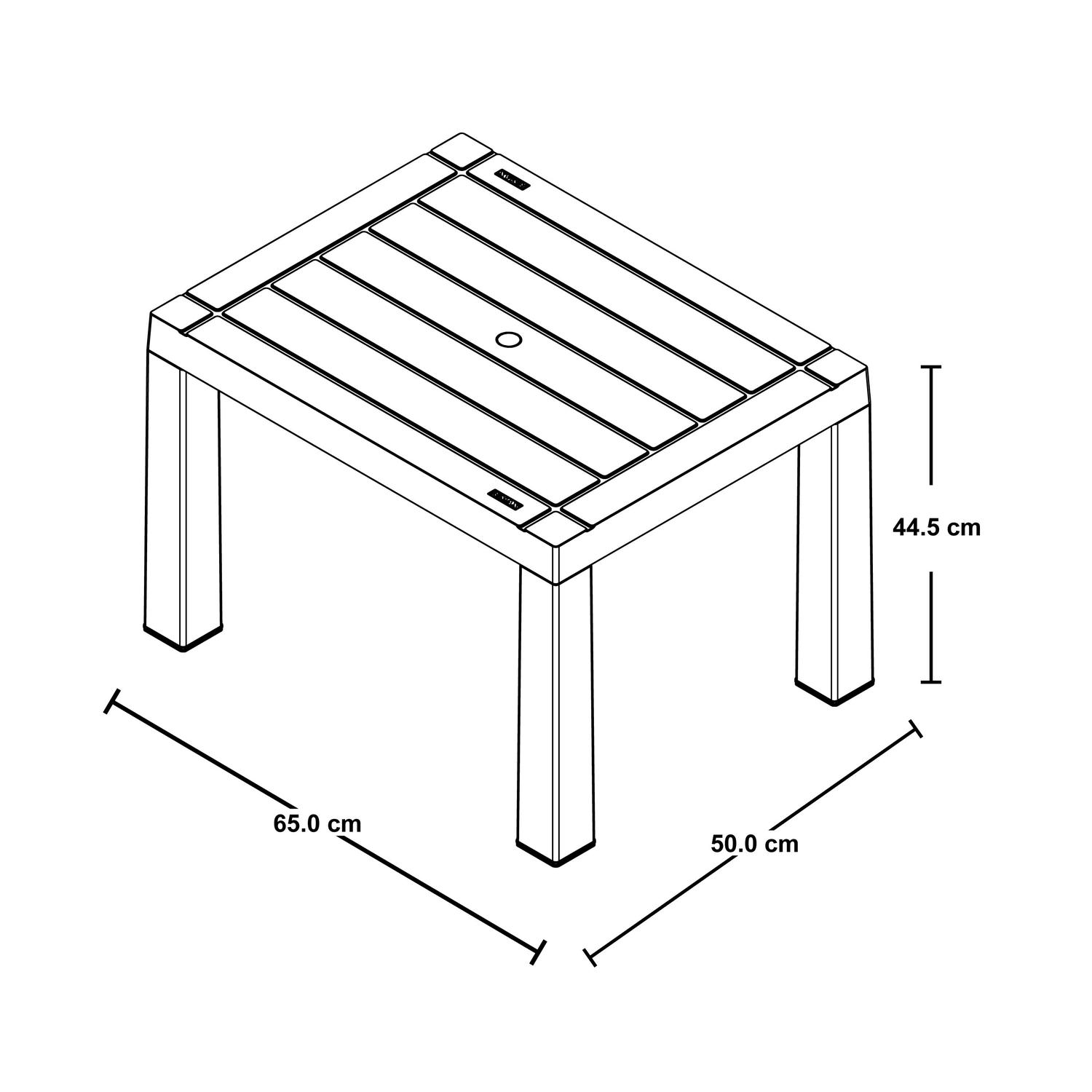 MESA CENTRO RIMAX RX12678 TERRAZA 65X50 CM BARU GRIS - 4
