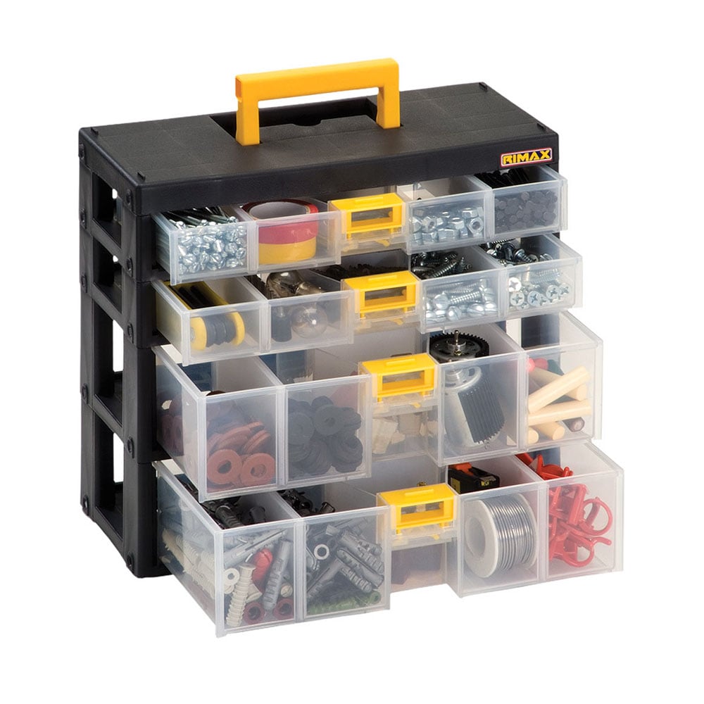 CAJA ORGANIZADORA RIMAX RX3460 MODULAR 2X2 4 NIVELES 31X14X29 CM - 1