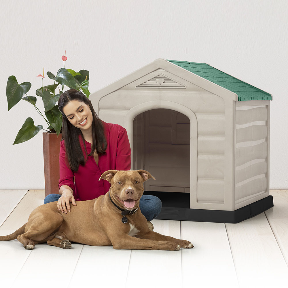 CASA PERRO RX13189 RIMAX GRANDE TECHO VERDE 92X90X89 CM - 4