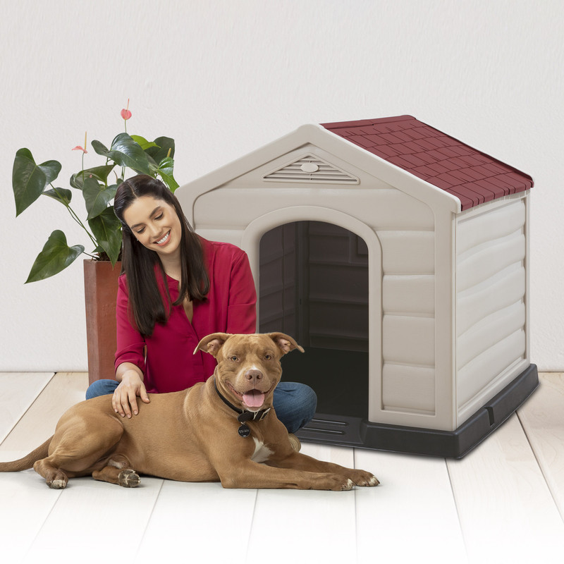 CASA PERRO RX12700 RIMAX GRANDE TECHO ROJO 92X90X89 CM - 8