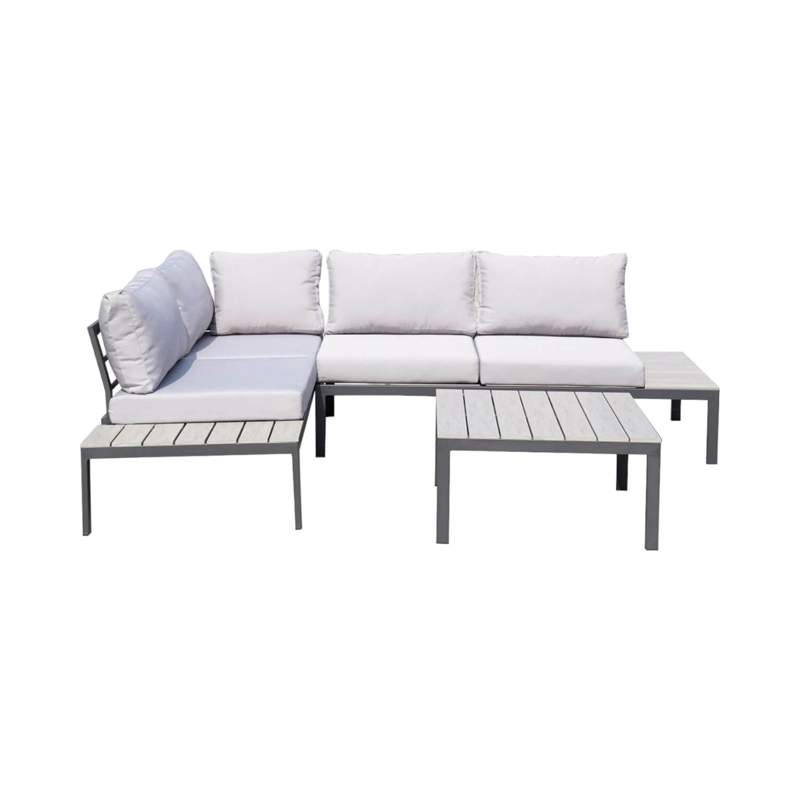 JUEGO SET TERRAZA NORTHWEST NW-SM02 GRIS COSTA BRAVA 3 PIEZAS CON COJIN - 4