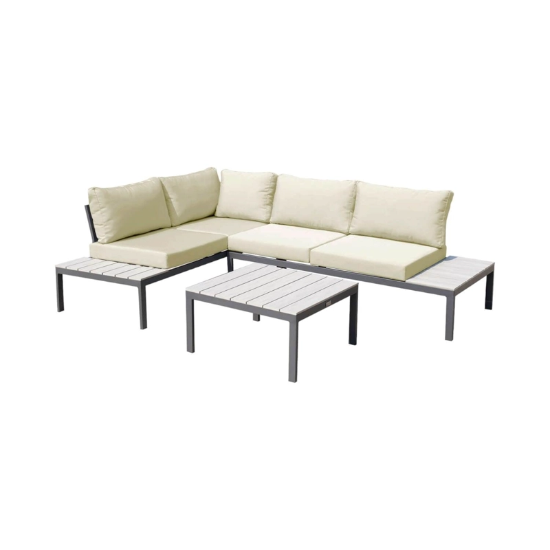 JUEGO SET TERRAZA NORTHWEST NW-SM03 BEIGE CERDEÑA 3 PIEZAS CON COJIN - 1