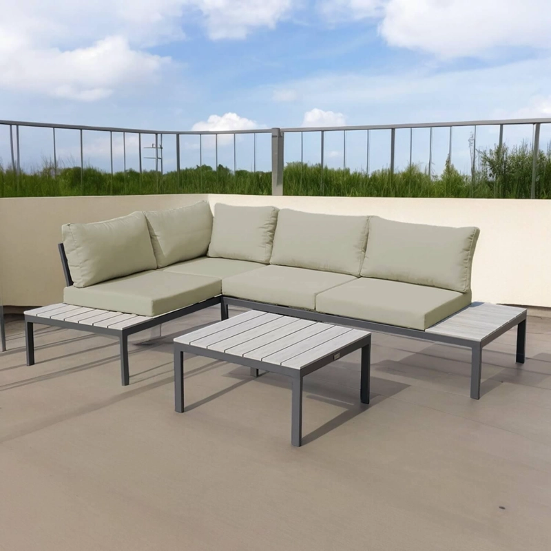 JUEGO SET TERRAZA NORTHWEST NW-SM03 BEIGE CERDEÑA 3 PIEZAS CON COJIN - 5