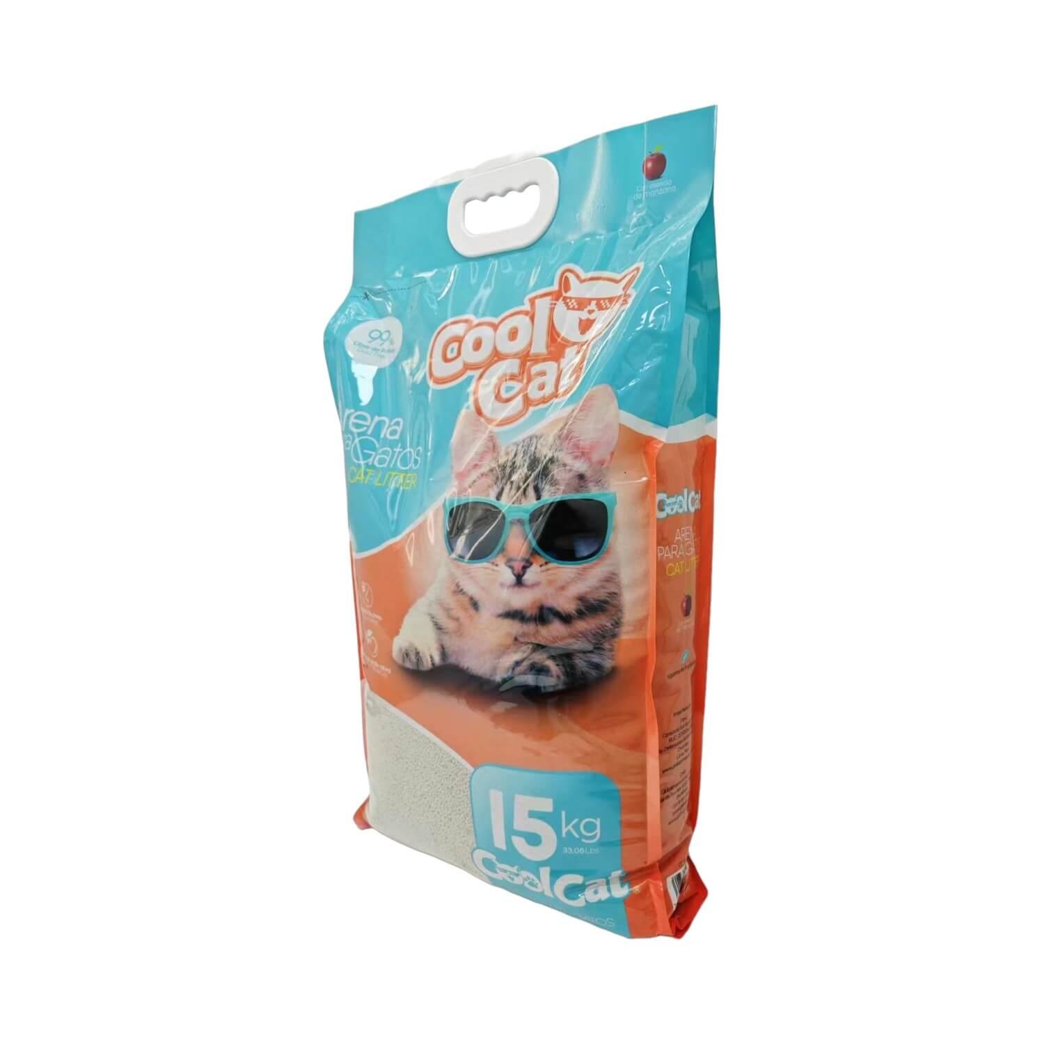 ARENA SANITARIA GATOS COOL CAT AGLUTINANTE 15 KG - 3