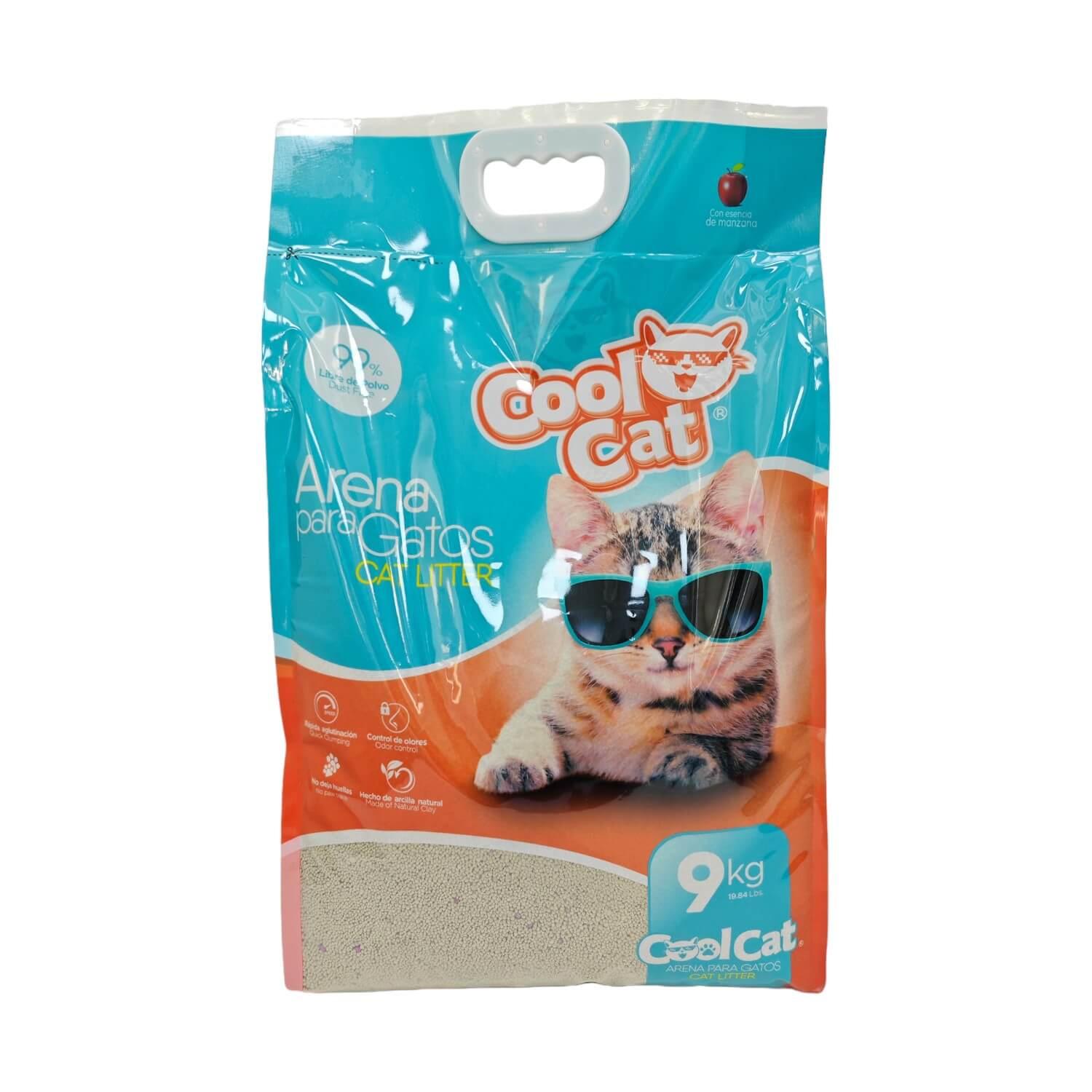 ARENA SANITARIA GATOS COOL CAT AGLUTINANTE 9 KG - 1