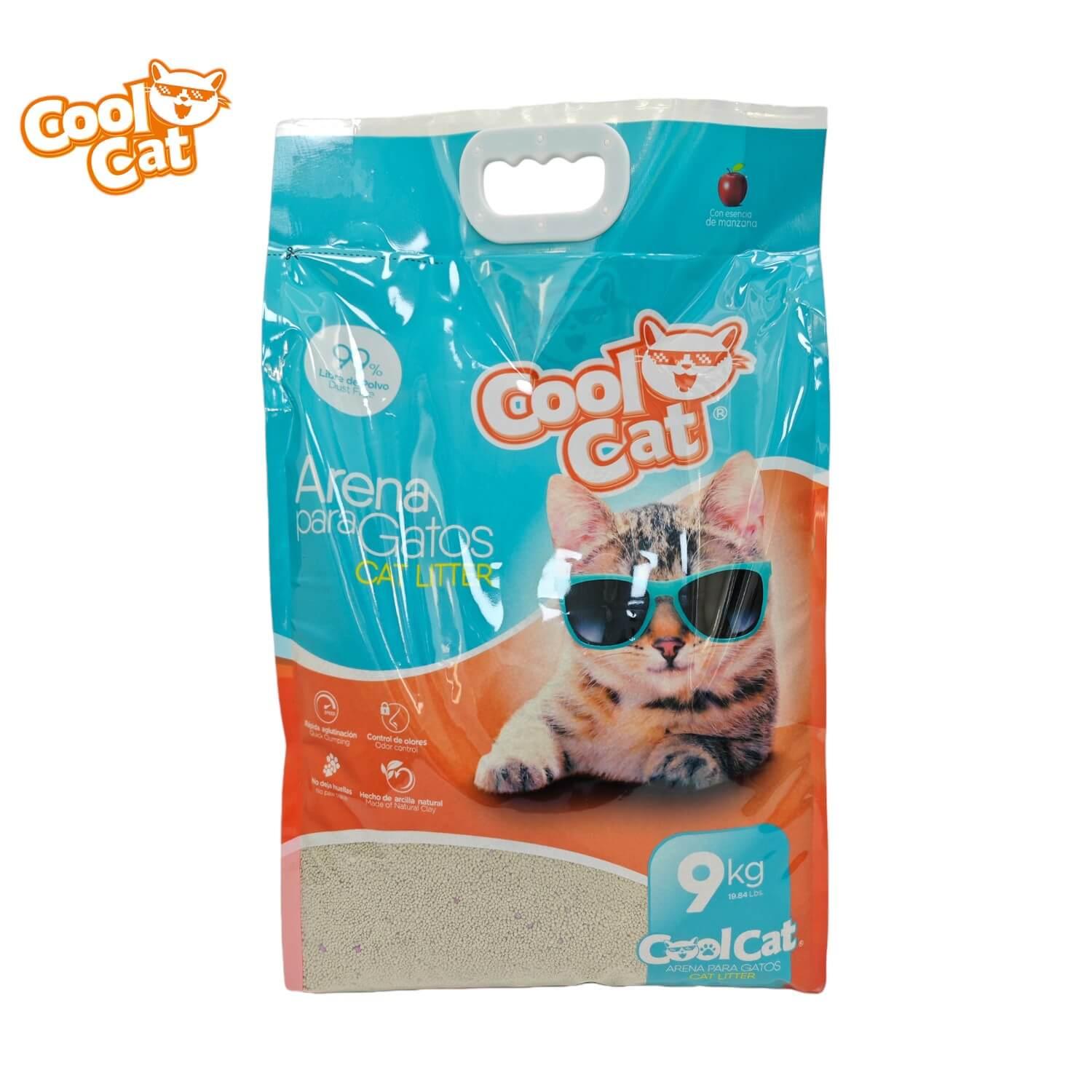 ARENA SANITARIA GATOS COOL CAT AGLUTINANTE 9 KG - 4