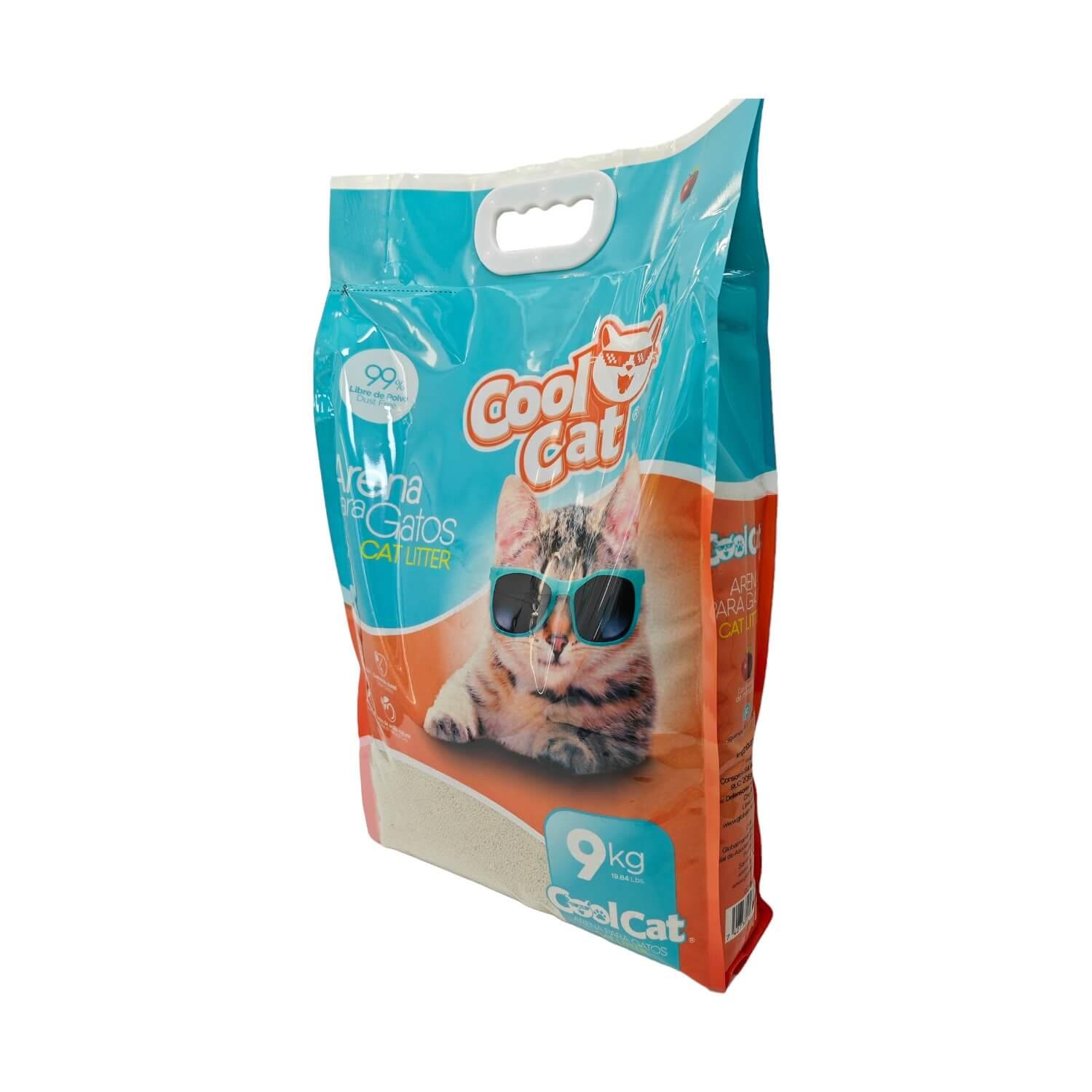 ARENA SANITARIA GATOS COOL CAT AGLUTINANTE 9 KG - 5