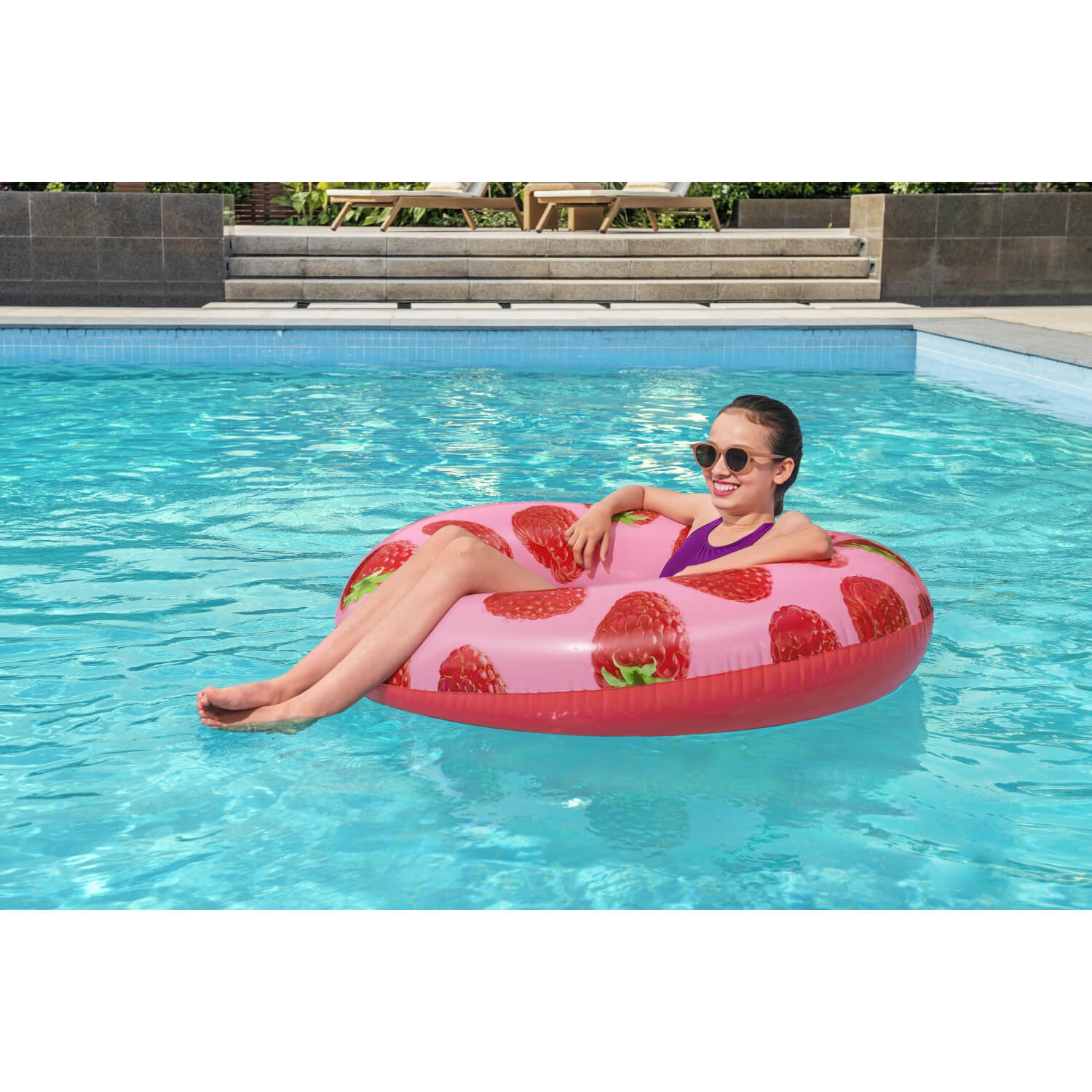 FLOTADOR BESTWAY 36231 ANILLO FRAMBUESAS 119 CM - 2