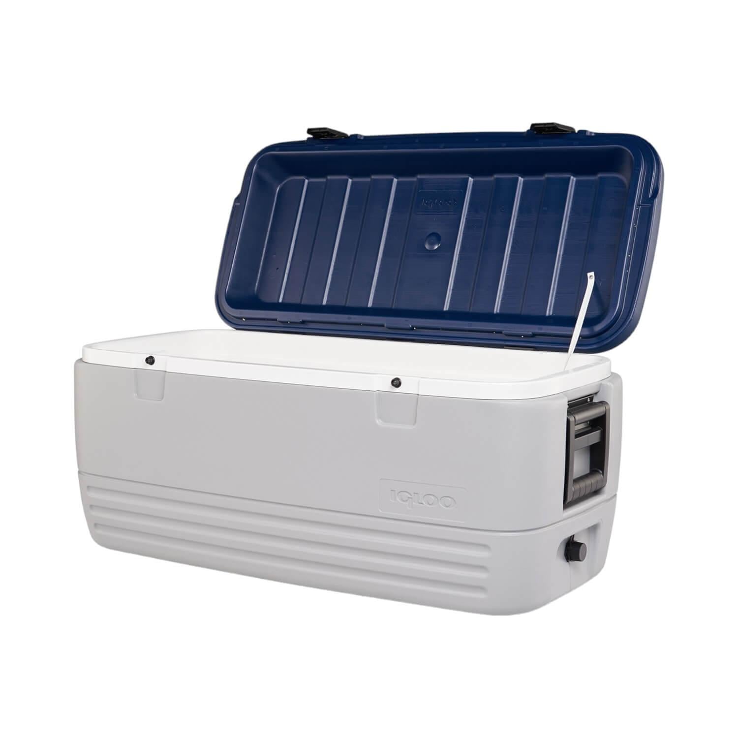 COOLER IGLOO NEVERA HIELERA MAXCOLD GRIS 113 LITROS AZUL IG49007 - 2