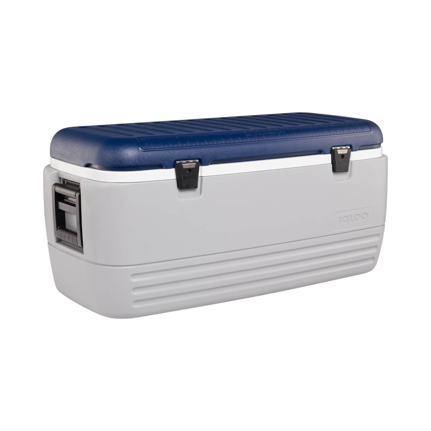 COOLER IGLOO NEVERA HIELERA MAXCOLD GRIS 113 LITROS AZUL IG49007 - 4