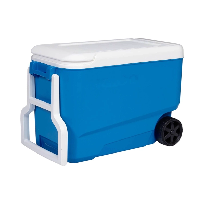 COOLER IGLOO NEVERA HIELERA CON RUEDAS WHEELIE AZUL 36LITROS IG34694 - 1