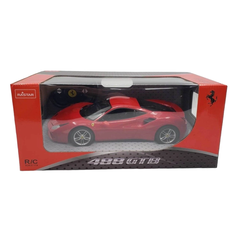 AUTO COLECCIÓN A CONTROL REMOTO RASTAR RA75600 ROJO FERRARI 488 GTB - 4