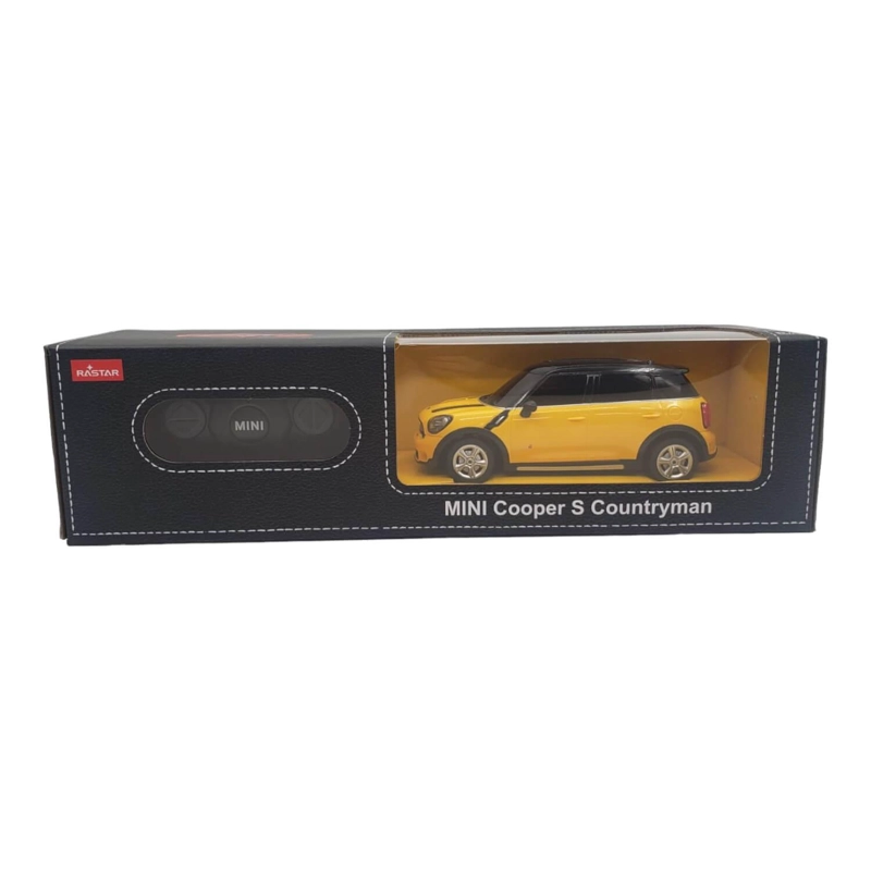 AUTO A CONTROL REMOTO RASTAR RA71700 AMARILLO MINI COOPER S COUNTRYMAN ESCALA 1:24 - 4
