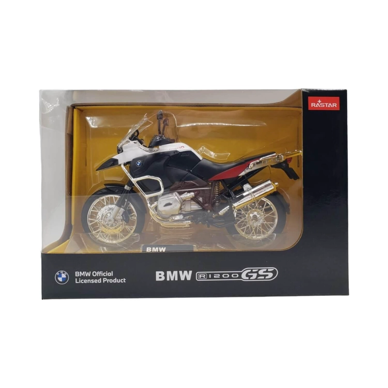 MOTOCICLETA DE COLECCIÓN RASTAR RA42000 BLANCO BMW ESCALA 1:9 - 3