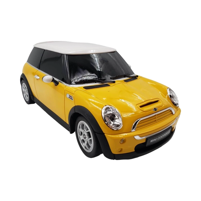 AUTO COLECCIÓN A CONTROL REMOTO RASTAR RA21800 AMARILLO MINI COOPER - 1