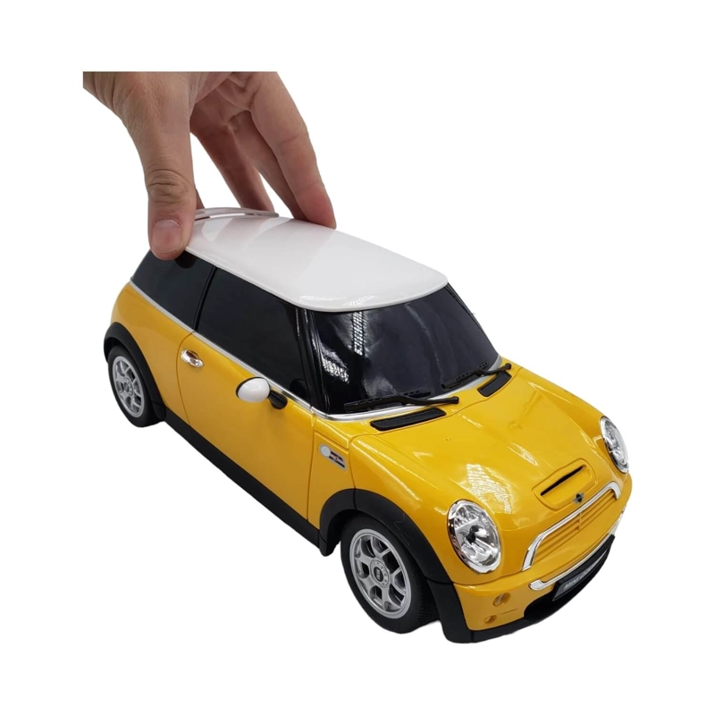 AUTO COLECCIÓN A CONTROL REMOTO RASTAR RA21800 AMARILLO MINI COOPER - 2