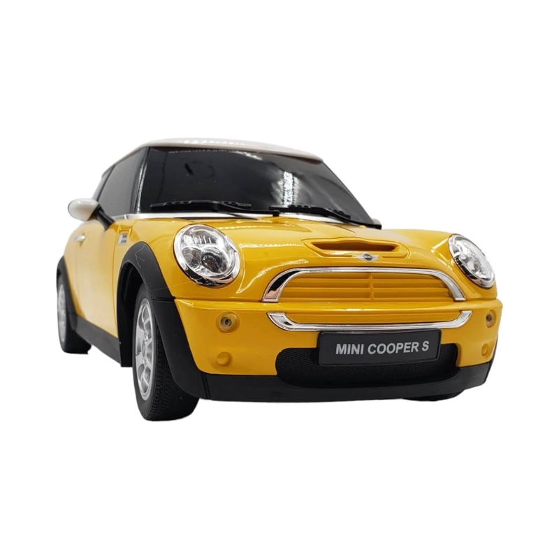 AUTO COLECCIÓN A CONTROL REMOTO RASTAR RA21800 AMARILLO MINI COOPER - 4