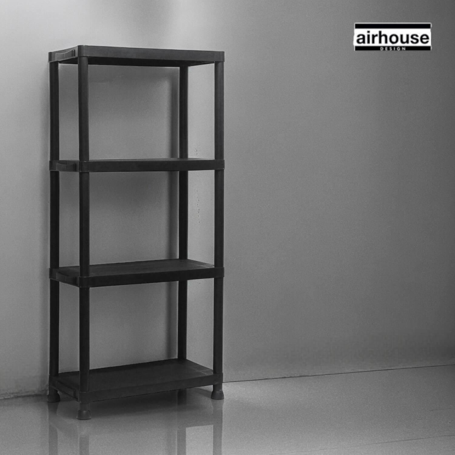 ESTANTE REPISA RACK PLASTICO 4 NIVELES 131X31X61CM AIRHOUSE - 8