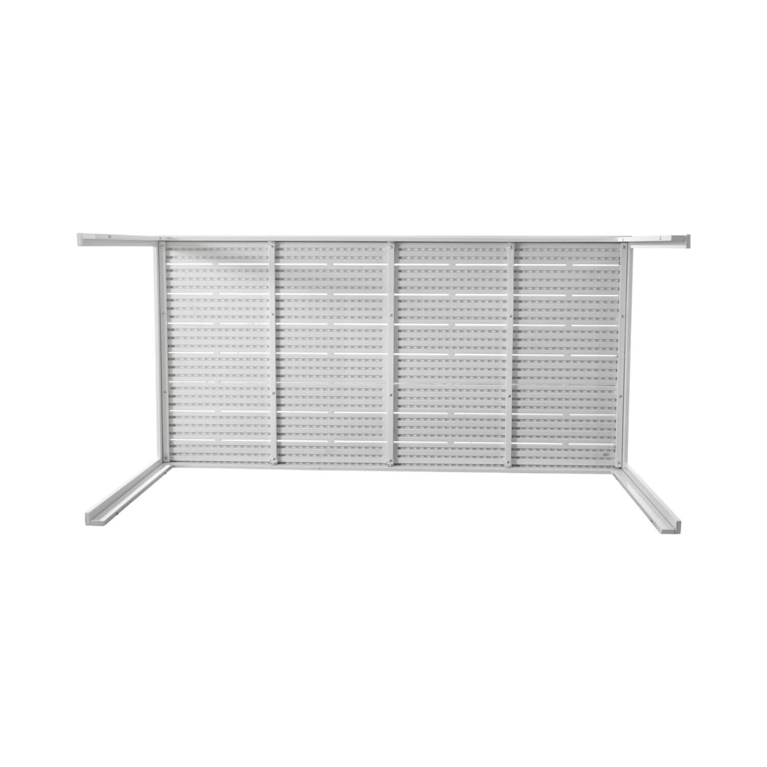 MESA TERRAZA NORTHWEST NW-DM02 POLYWOOD IMPERMEABLE 156X78CM BLANCO ACERO - 2