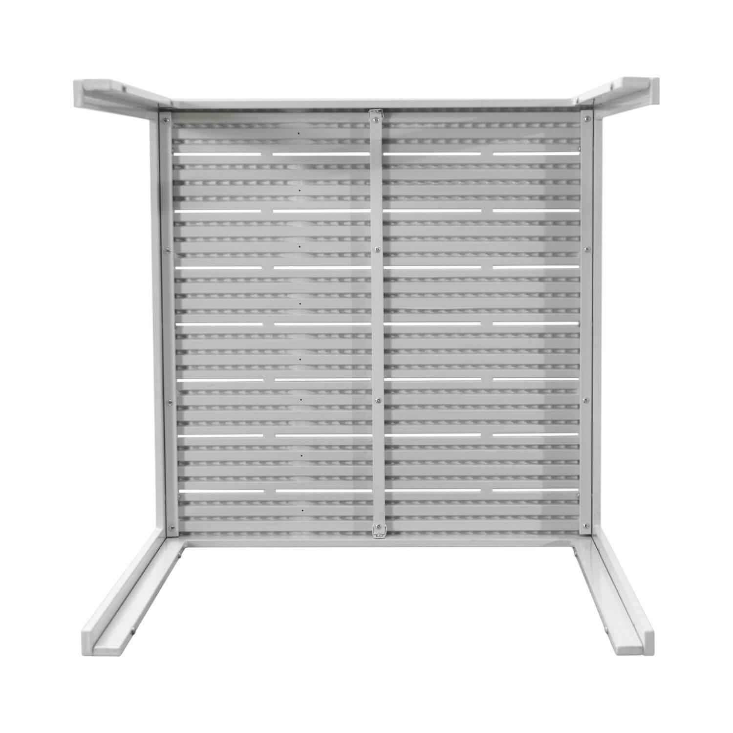 MESA TERRAZA NORTHWEST NW-CD02 POLYWOOD IMPERMEABLE 78X78CM BLANCO ACERO - 4