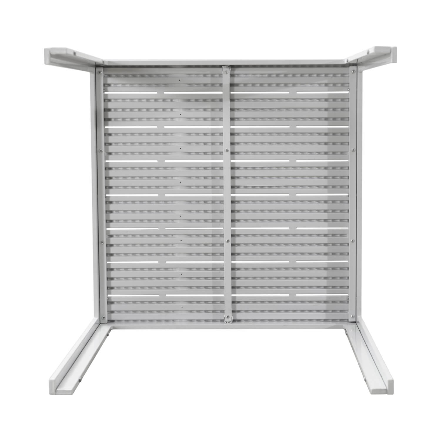 MESA TERRAZA NORTHWEST NW-CD02 POLYWOOD IMPERMEABLE 78X78CM BLANCO ACERO - 5