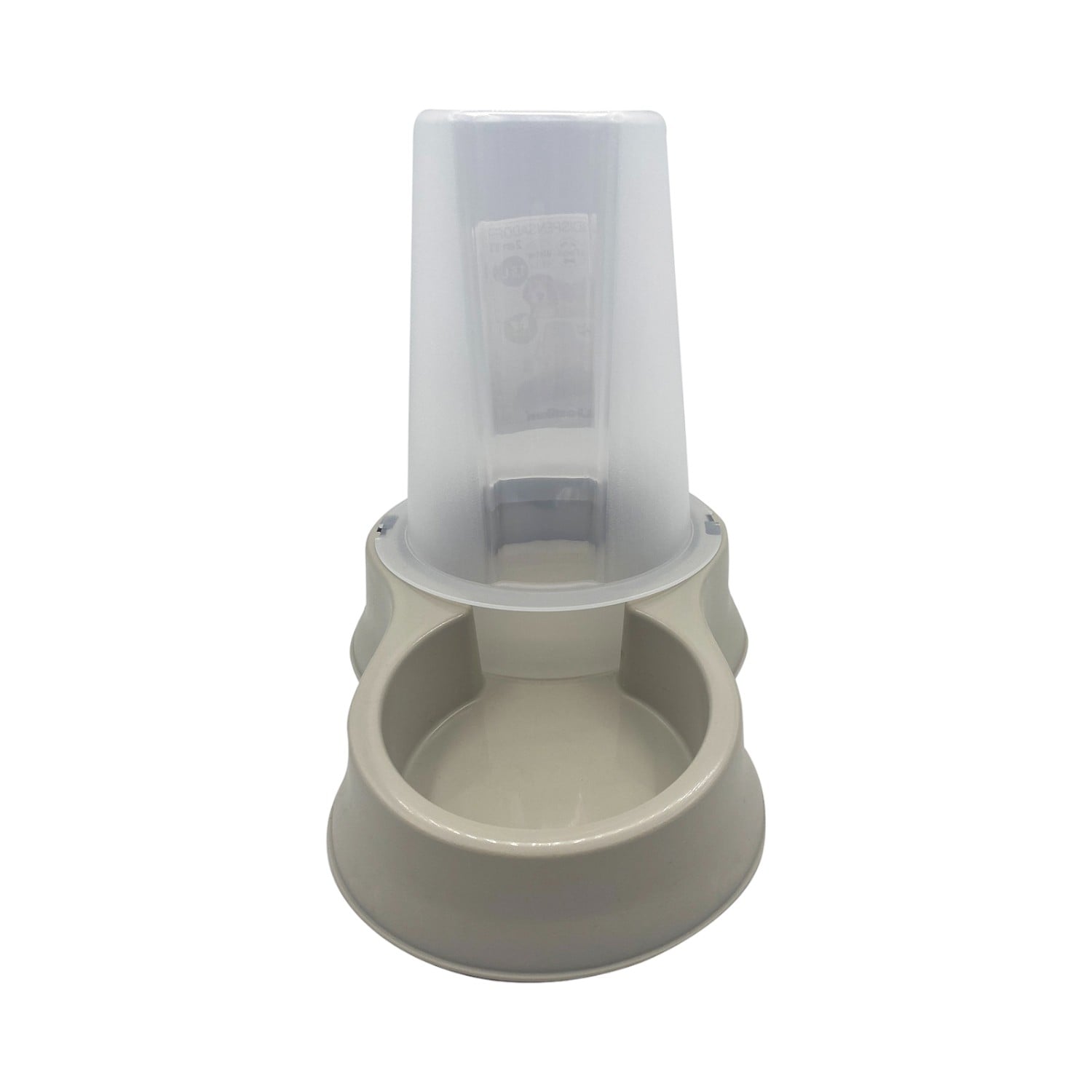 DISPENSADOR PERROS GATOS AGUA COMIDA PL20140_ECR PLASTIKEN 0.65 L BEIGE
