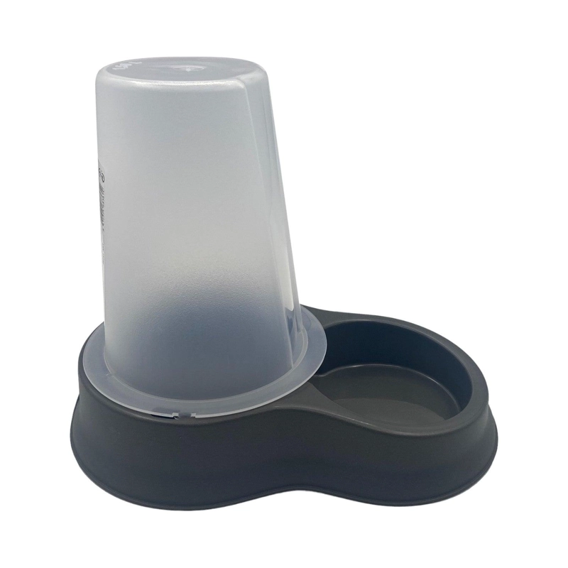 DISPENSADOR PERROS GATOS AGUA COMIDA PL20141_ANT PLASTIKEN 1.5 L NEGRO