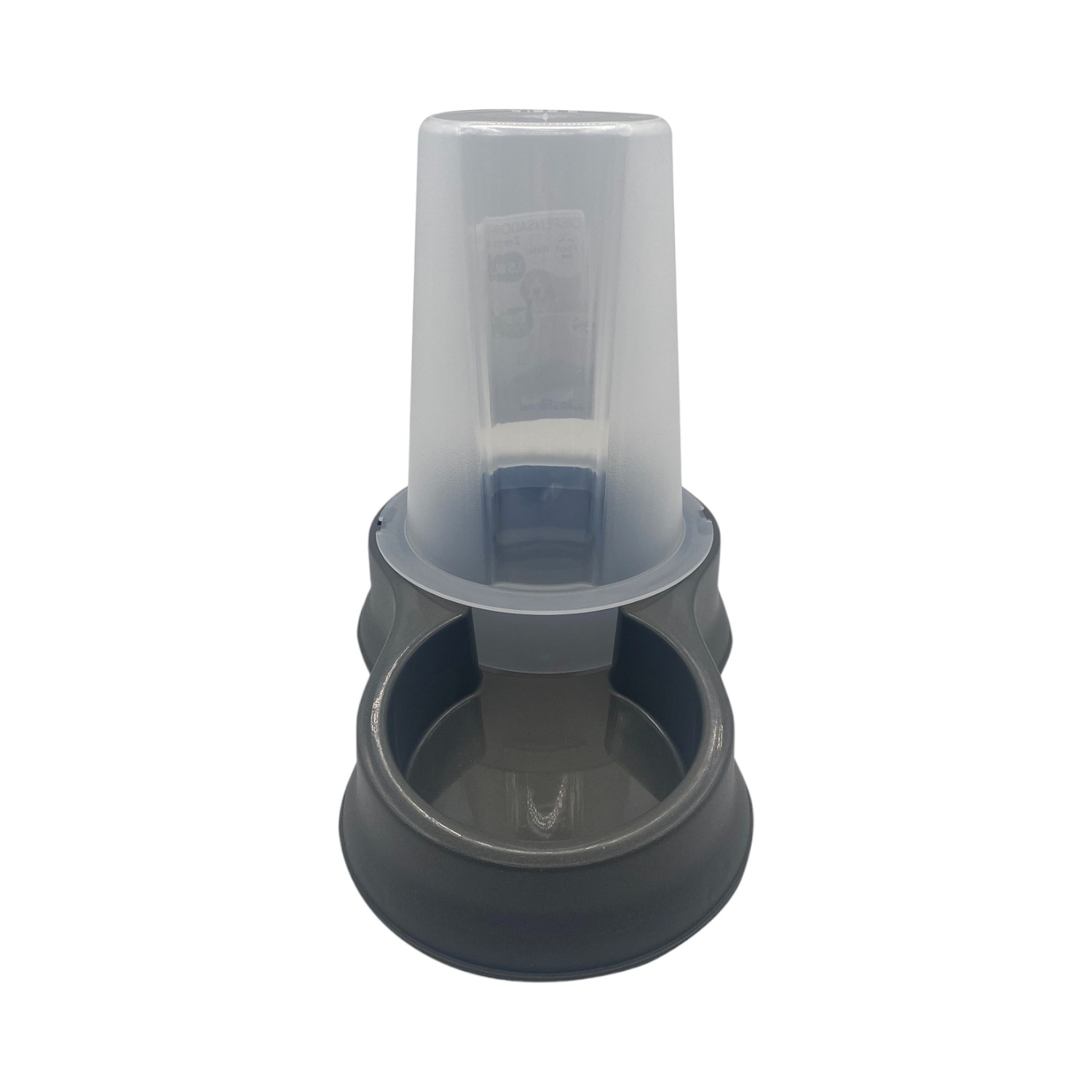 DISPENSADOR PERROS GATOS AGUA COMIDA PL20140_ANT PLASTIKEN 0.65 L NEGRO