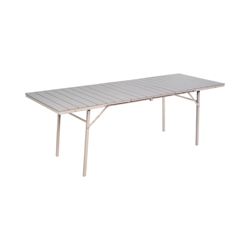 MESA TERRAZA NORTHWEST NW-EXT01 EXTENDIBLE PLEGABLE 78X166 214CM ACERO - 1