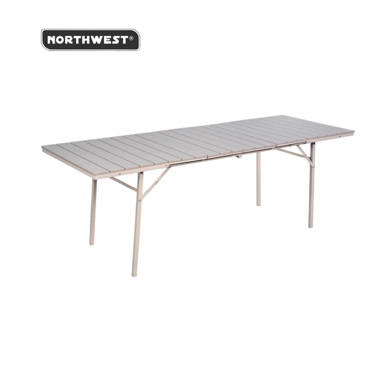 MESA TERRAZA NORTHWEST NW-EXT01 EXTENDIBLE PLEGABLE 78X166 214CM ACERO - 4