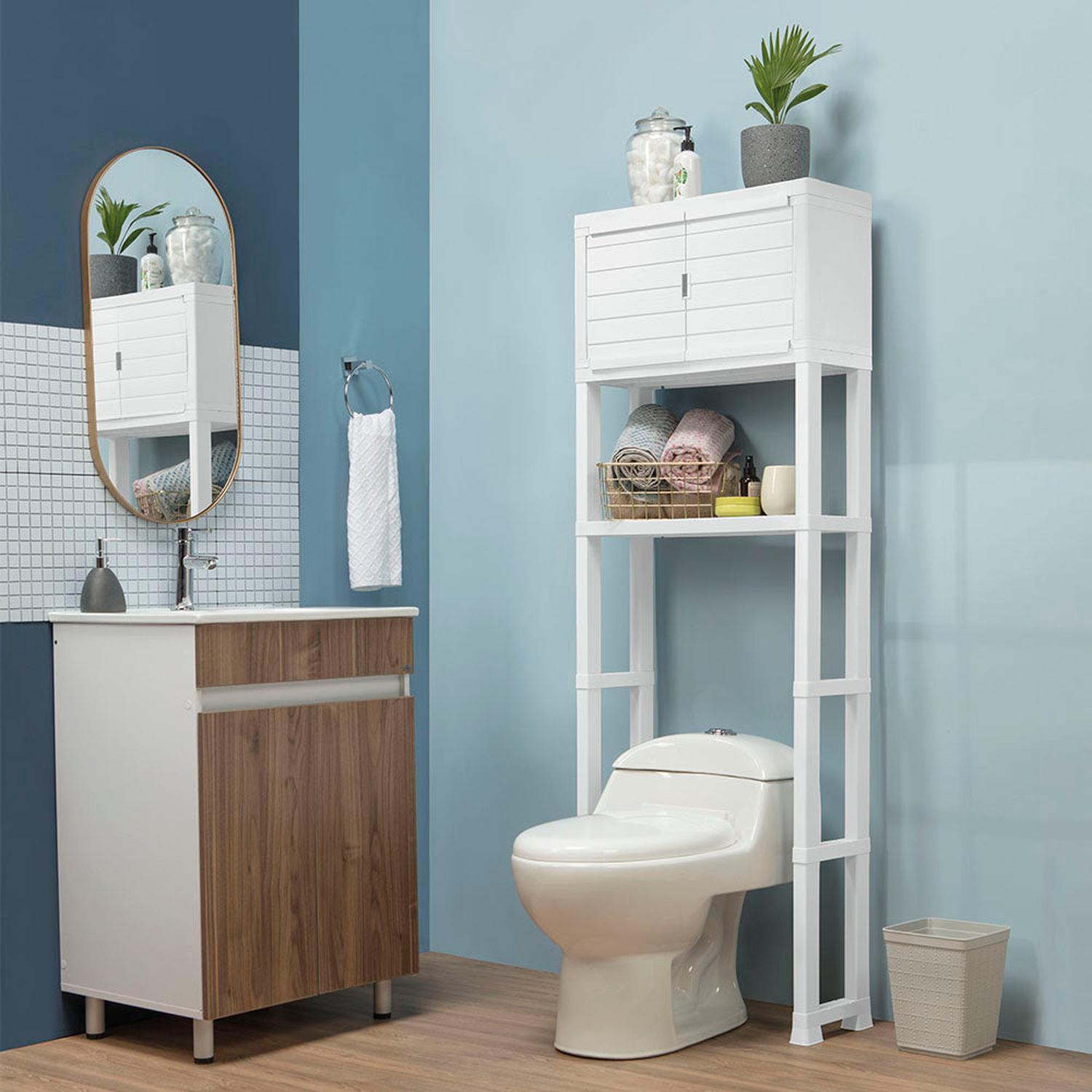ESTANTE RIMAX ORGANIZADOR BAÑO 61 X 25 X 171 CM BLANCO - 3