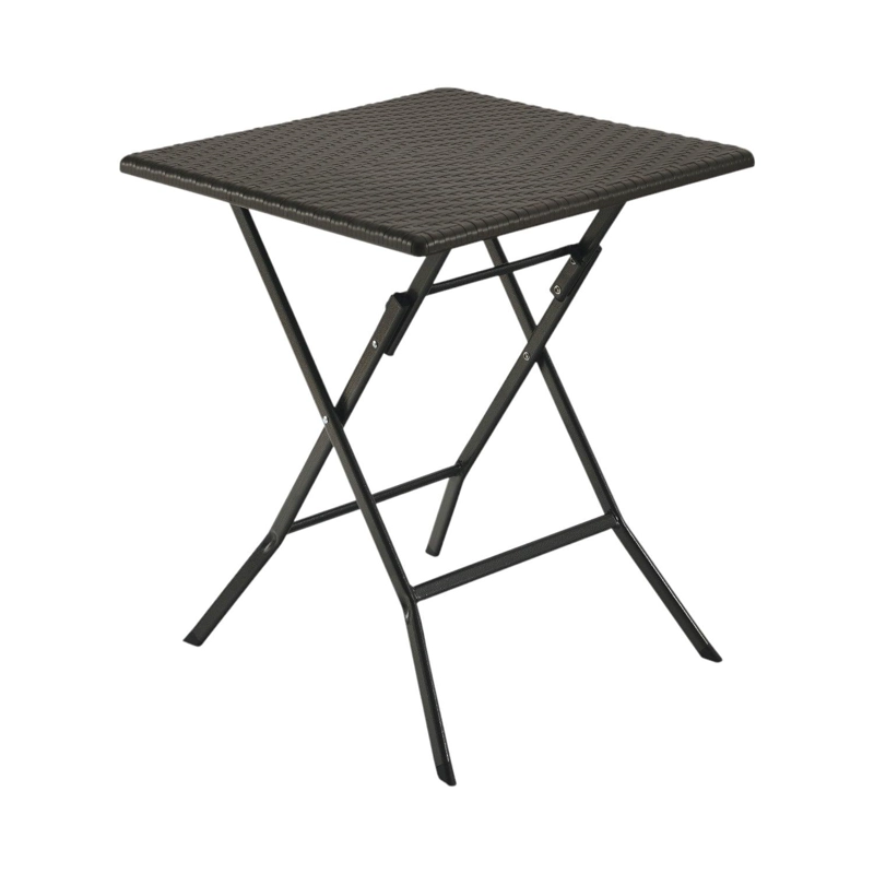 SET NORTHWEST ACERO CAFE 2 SILLAS + MESA CUADRADA PLEGABLE 62 CM RATTAN - 2