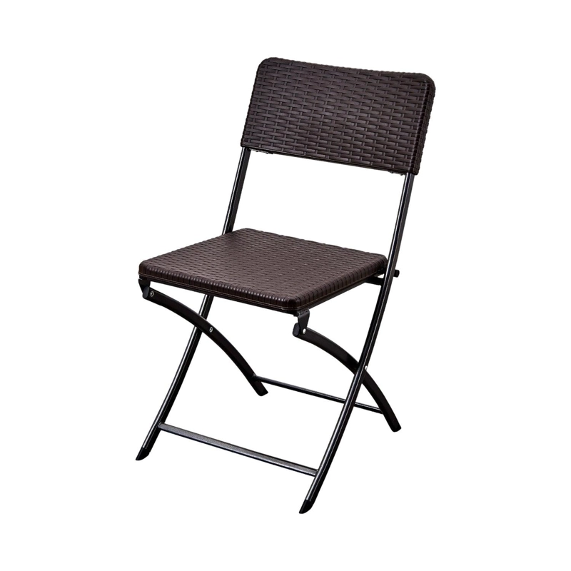 SET NORTHWEST ACERO CAFE 2 SILLAS + MESA CUADRADA PLEGABLE 62 CM RATTAN - 3