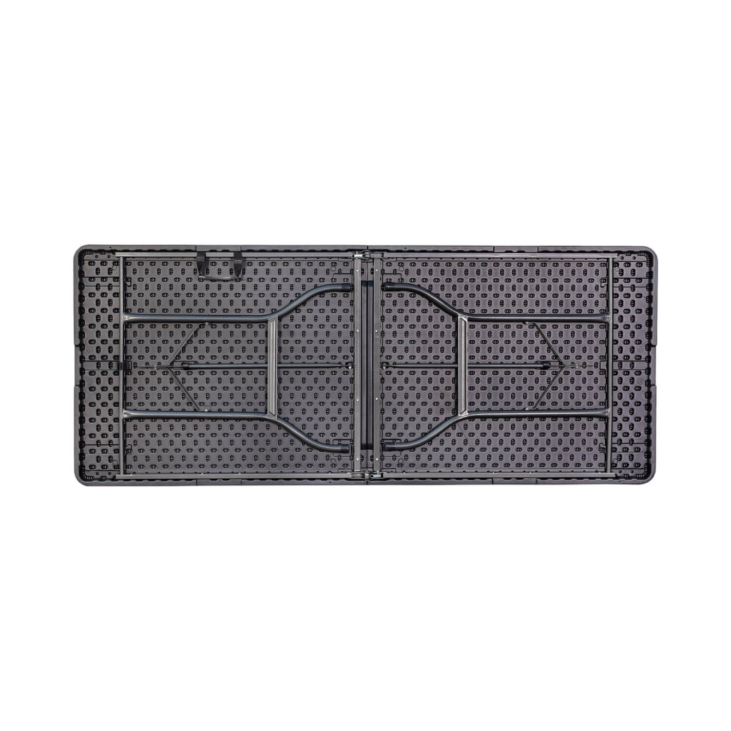 MESA NORTHWEST NW-RT180 PLEGABLE RECTANGULAR 180X74CM DISEÑO RATAN CAFÉ ACERO - 4