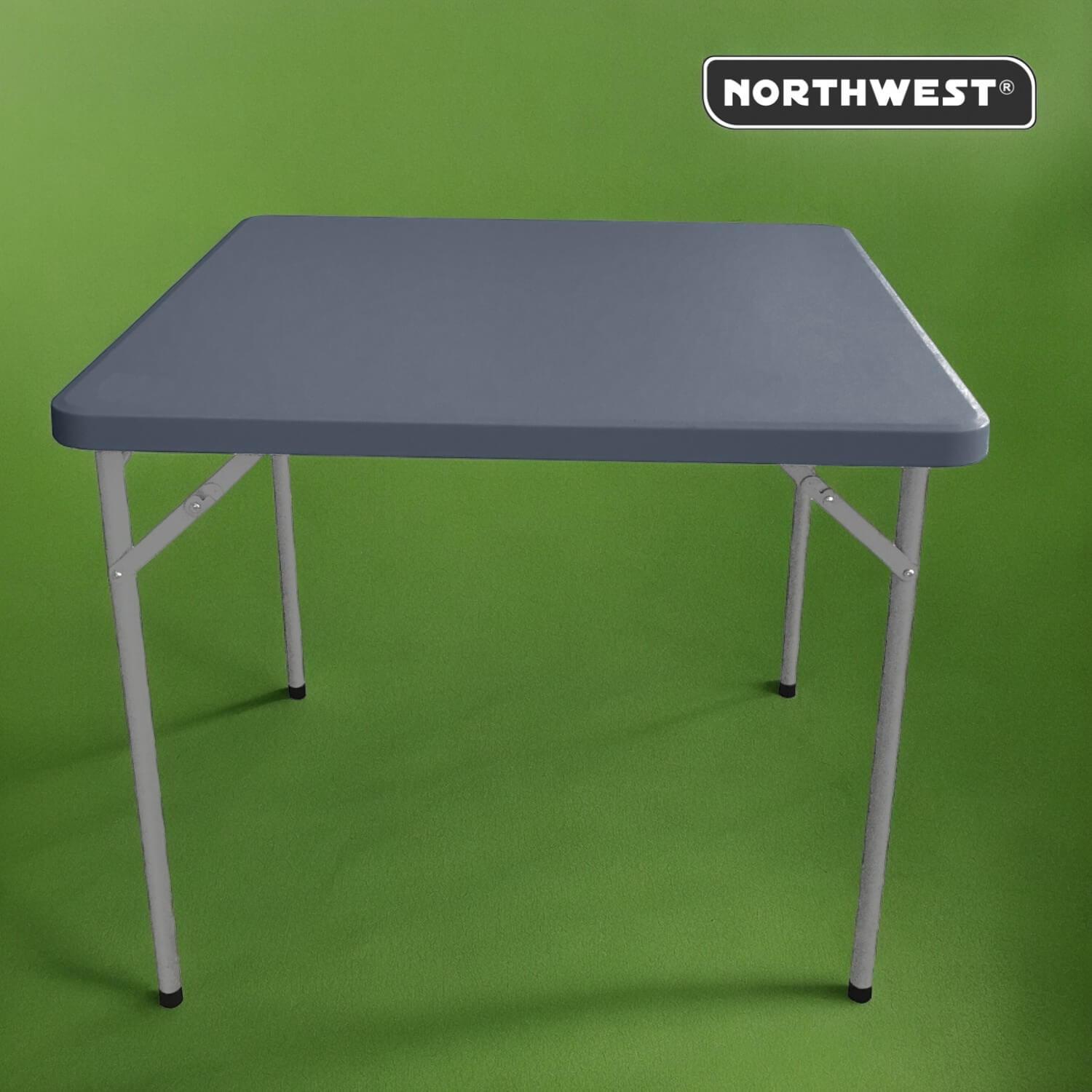 MESA PLEGABLE CUADRADA 74X86X86CM GRIS NORTHWEST - 2