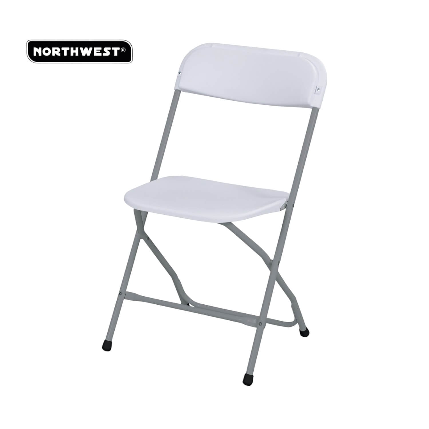 SILLA NORTHWEST NW-44 PLEGABLE 44X44X79 BLANCO ACERO - 4