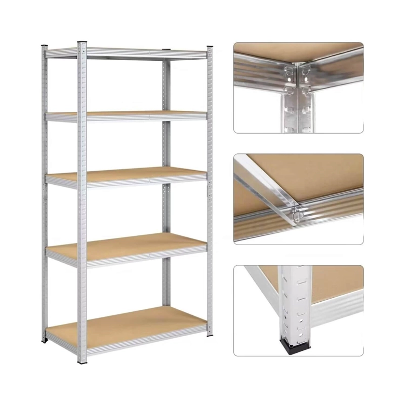 ESTANTE REPISA RACK METALICO ACERO 5 NIVELES 90X40X180CM - 2
