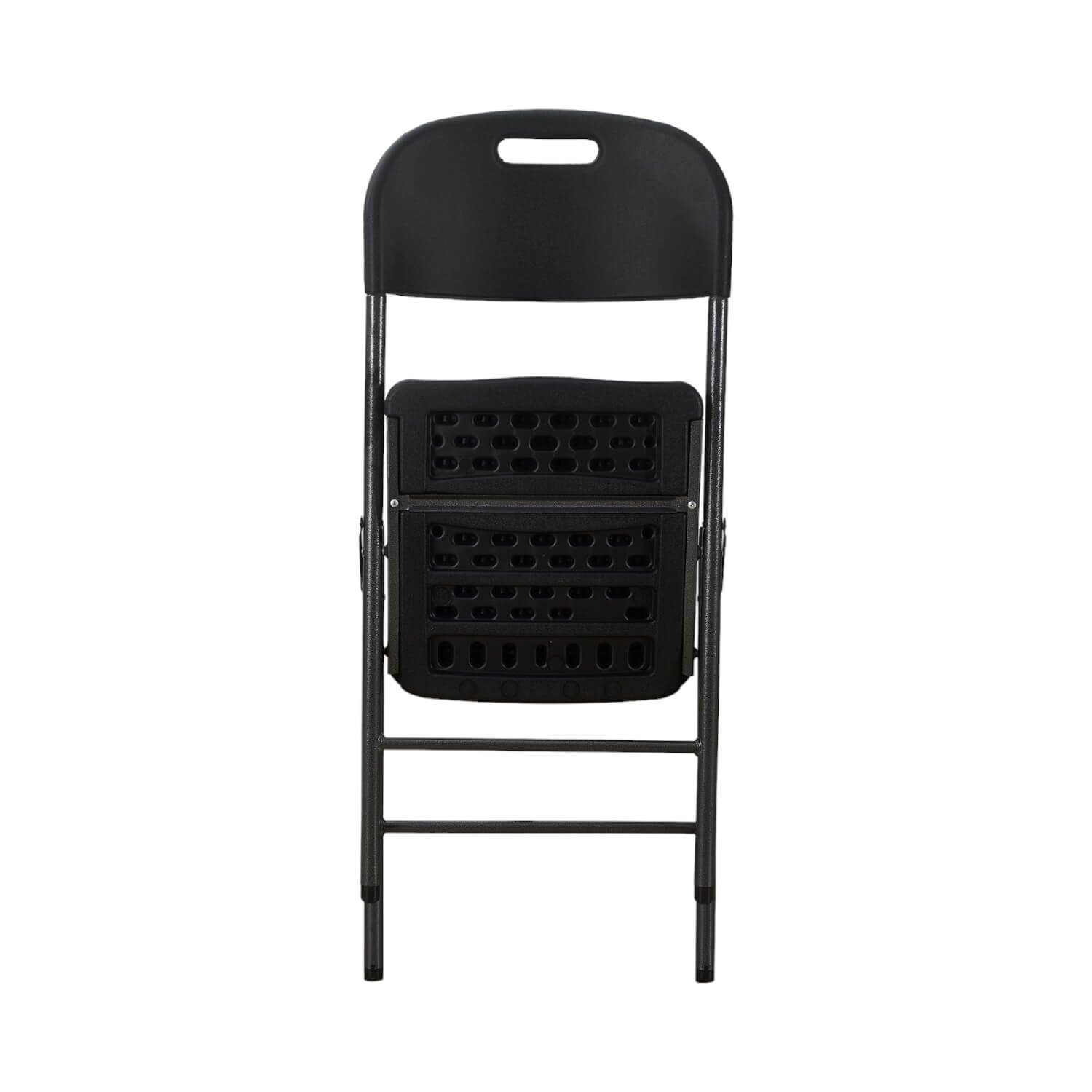 SILLA NORTHWEST NW-02 PLEGABLE 46X53X87 NEGRO ACERO - 3